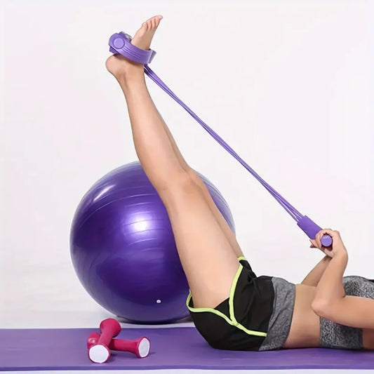 4-Tube Yoga Pedal Puller Resistance Band Fitness Equipment