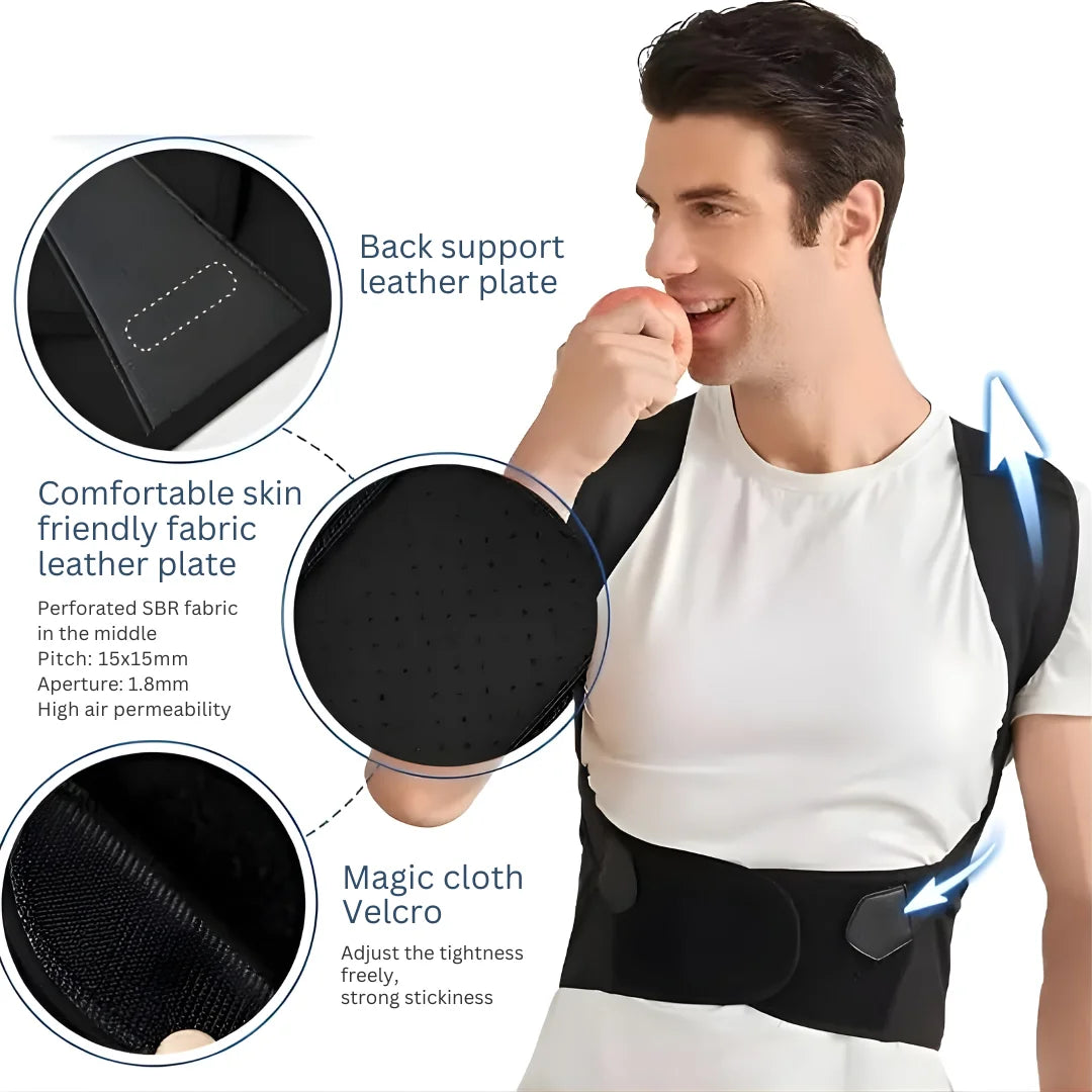 Adjustable Posture Support Belt for Men & Women – Back & Shoulder Support