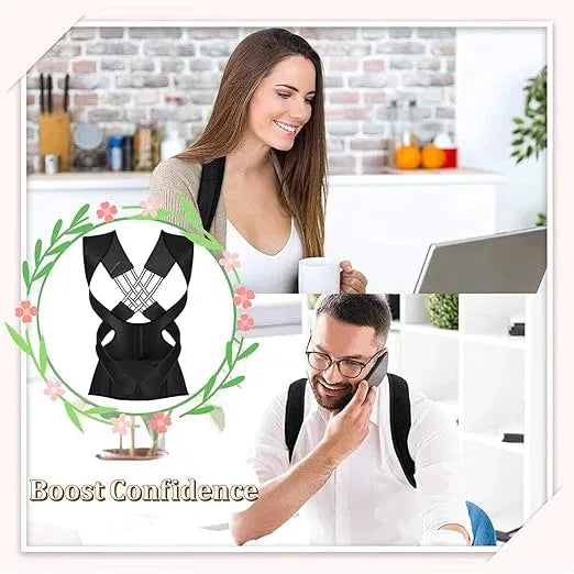 Adjustable Posture Support Belt for Men & Women – Back & Shoulder Support