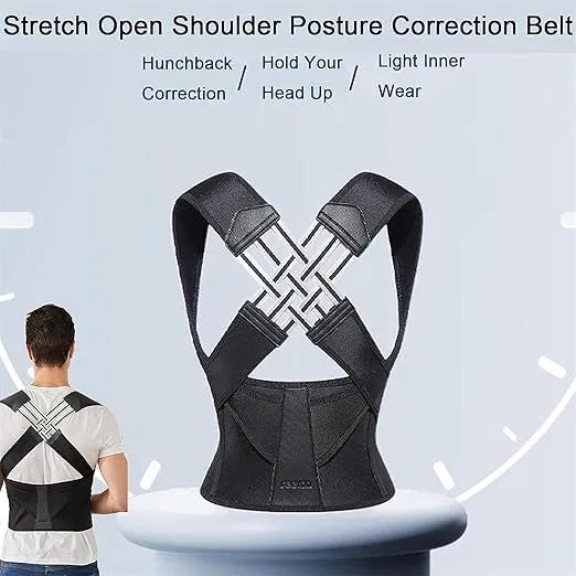 Adjustable Posture Support Belt for Men & Women – Back & Shoulder Support