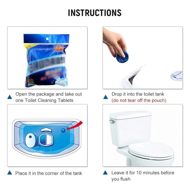 Toilet Cleaning Tablet- Toilet Deodorizer Bathroom Cleaner Tablet