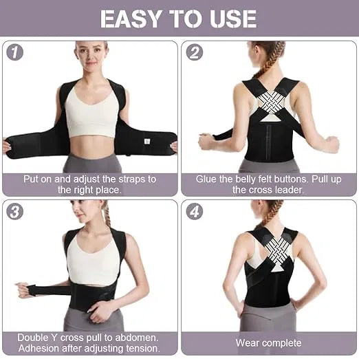 Adjustable Posture Support Belt for Men & Women – Back & Shoulder Support